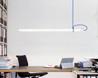 Modern Linear Minimalist LED Glass Light Pendant
