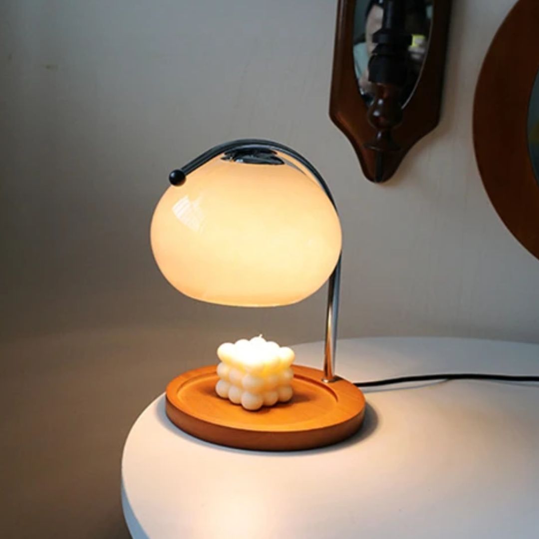 Alyssa Retro Glass Table Lamp