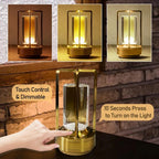 Clary LED Wireless Retro Metal Bar Desk Lamp