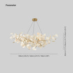 Luxury U-Shaped Ceramic Chandelier for Living Room
