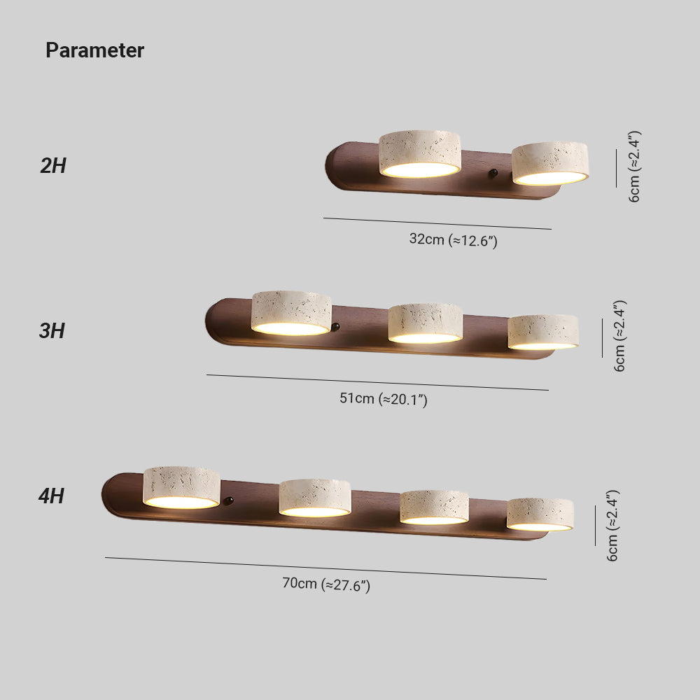 Tuelo Indoor Wall Sconce in Neutral Travertine