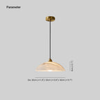 Delin Dome Pendant Light Alabaster & Brass