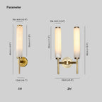 Iron Art Deco Alabaster Wall Lamp