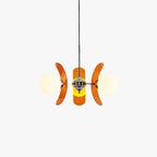 Ulano Chandelier in Brown and Orange