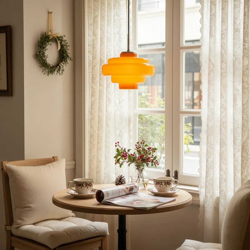 Valenra Macaron Orange Glass Pendant Light