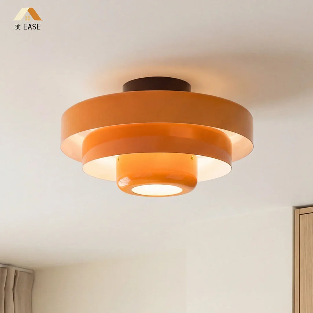 Vanesly Bauhaus Three-Tier Round Macaron Ceiling Light