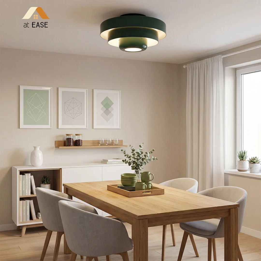 Vanesly Bauhaus Three-Tier Round Macaron Ceiling Light