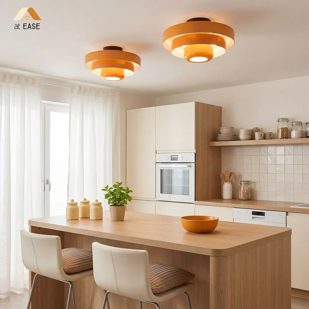 Vanesly Bauhaus Three-Tier Round Macaron Ceiling Light