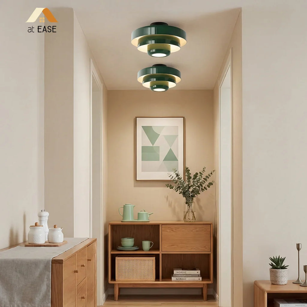 Vanesly Bauhaus Three-Tier Round Macaron Ceiling Light