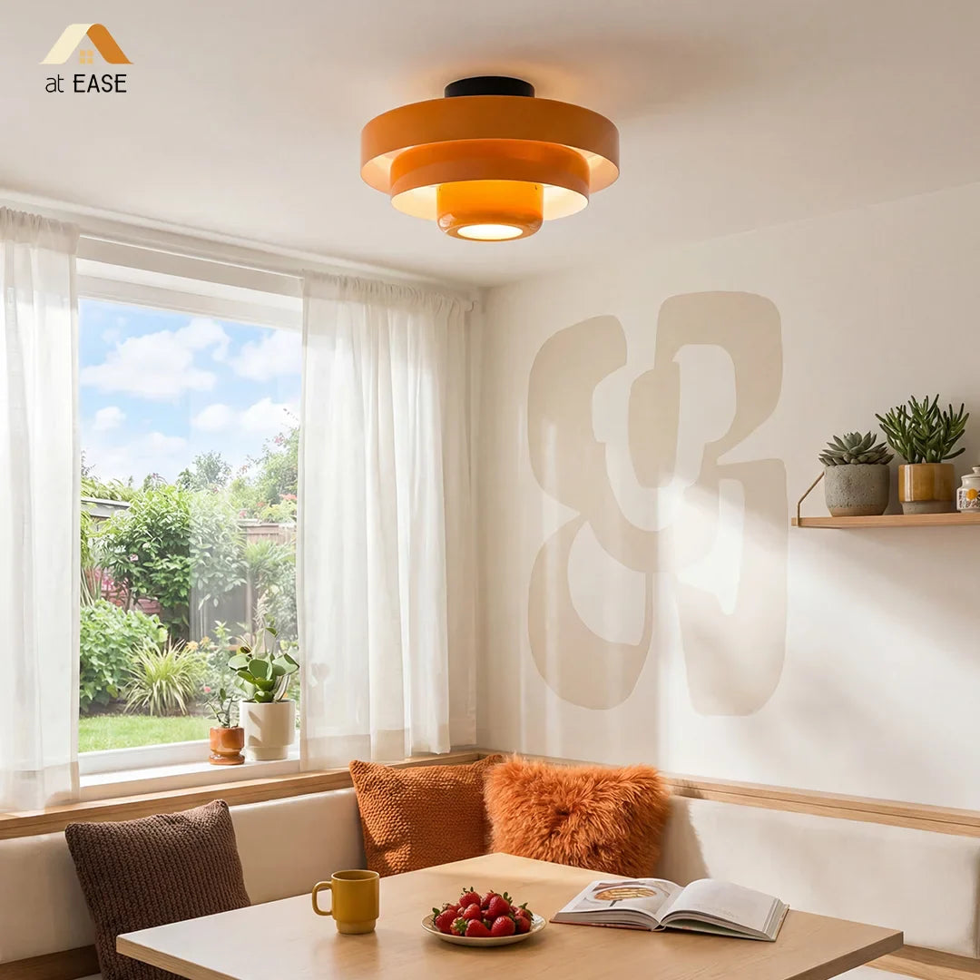 Vanesly Bauhaus Three-Tier Round Macaron Ceiling Light