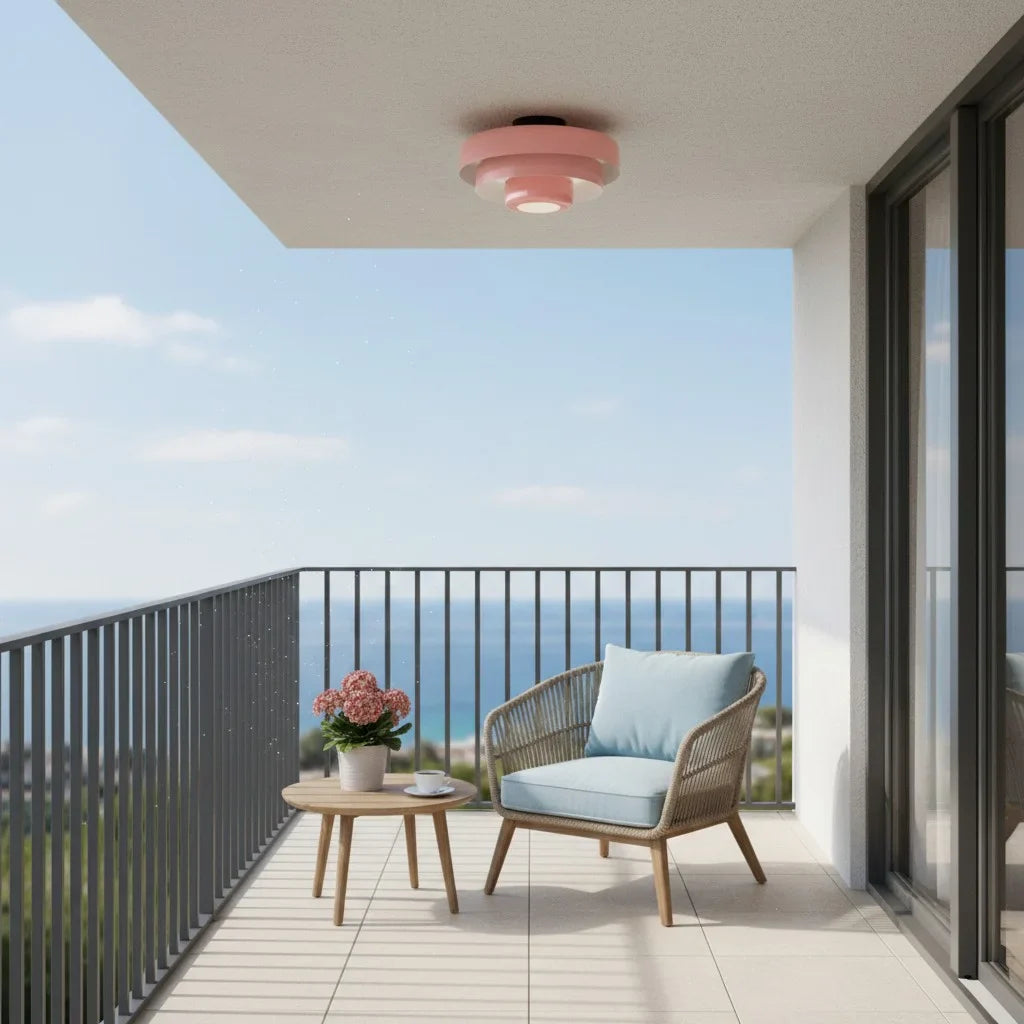 Vanesly Bauhaus Three-Tier Round Macaron Ceiling Light