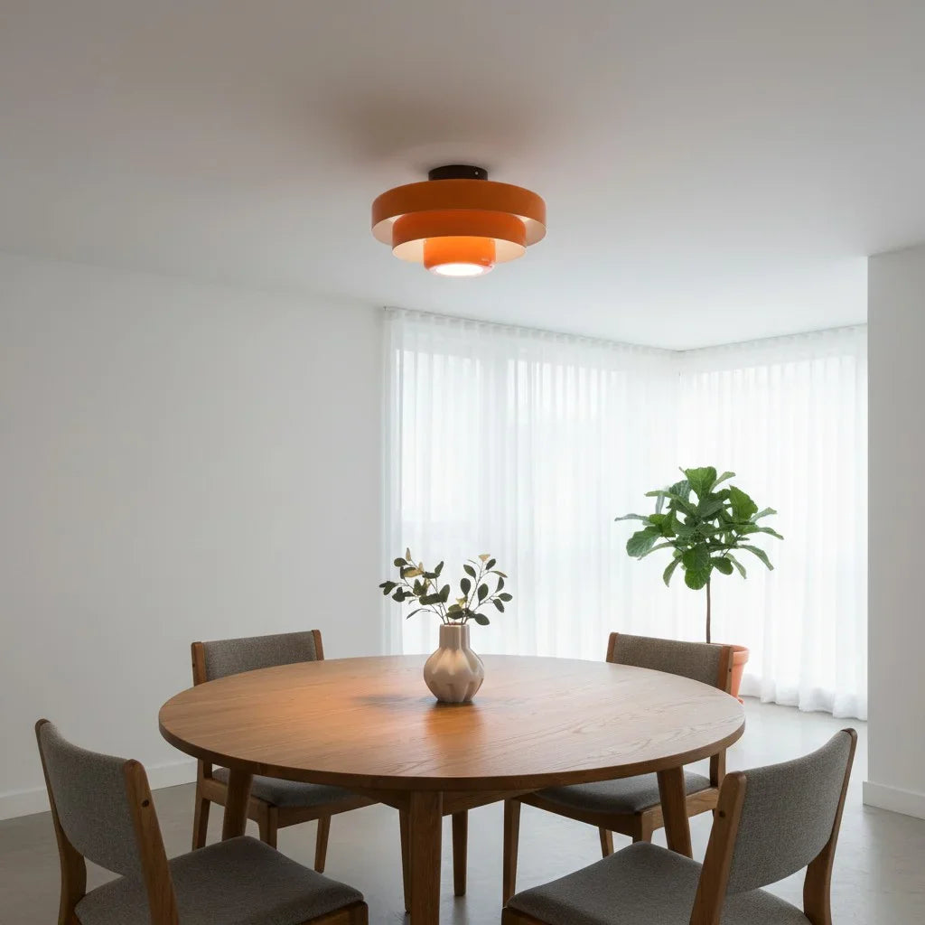 Vanesly Bauhaus Three-Tier Round Macaron Ceiling Light
