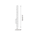 Opalyn Slim Travertine Wall Lamp
