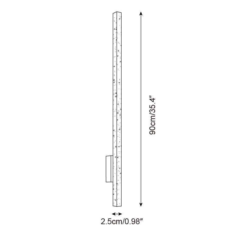 Opalyn Slim Wall Sconce in Travertine