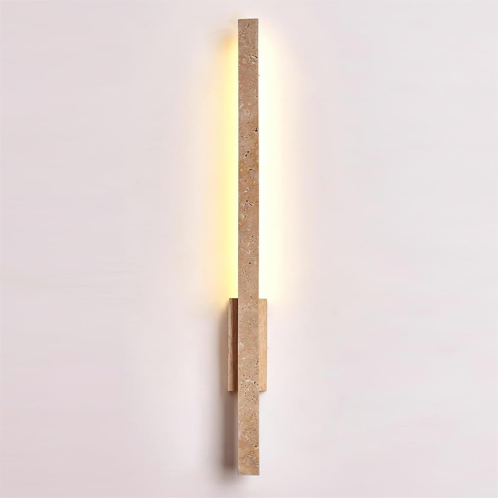 Opalyn Slim Wall Sconce in Travertine