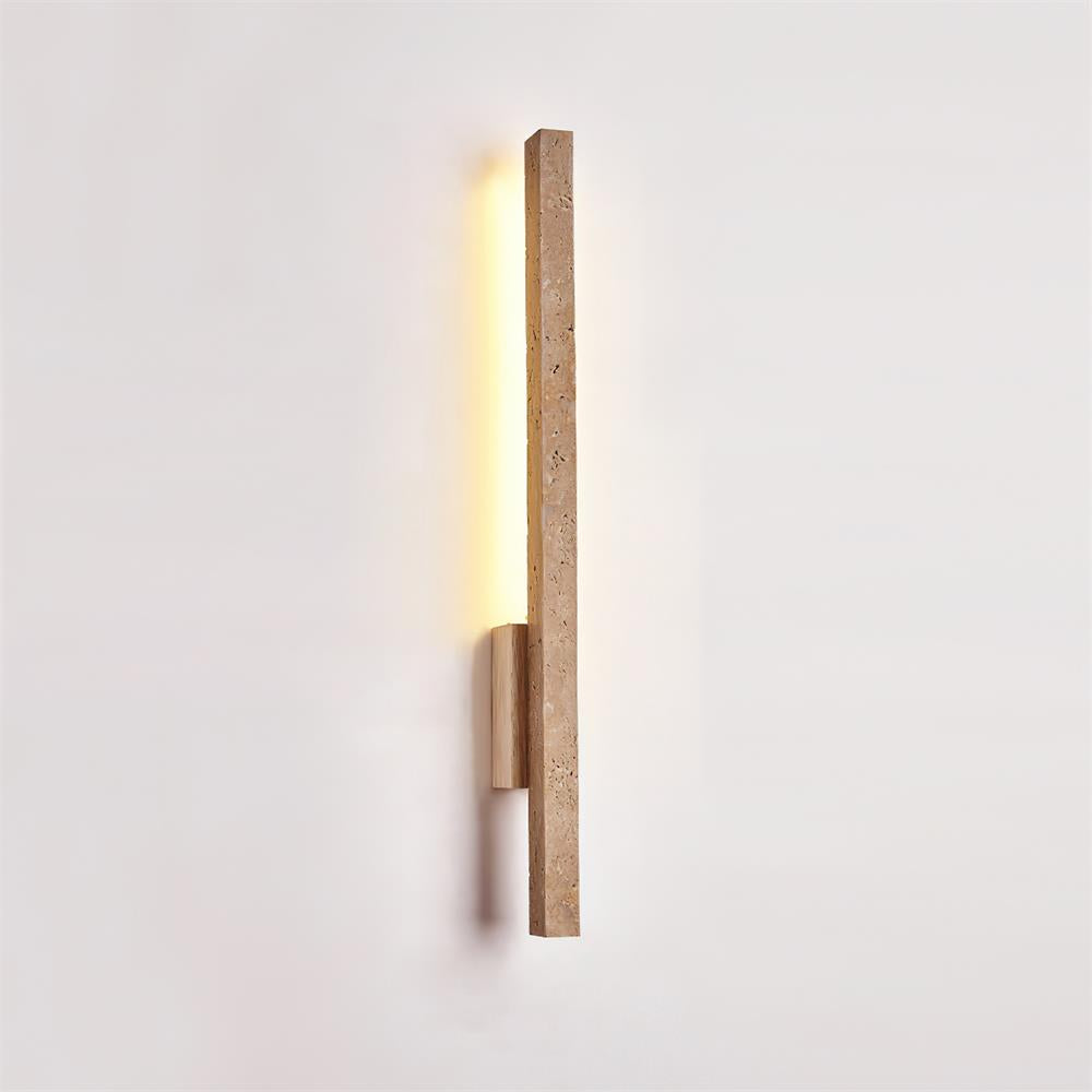 Opalyn Slim Wall Sconce in Travertine
