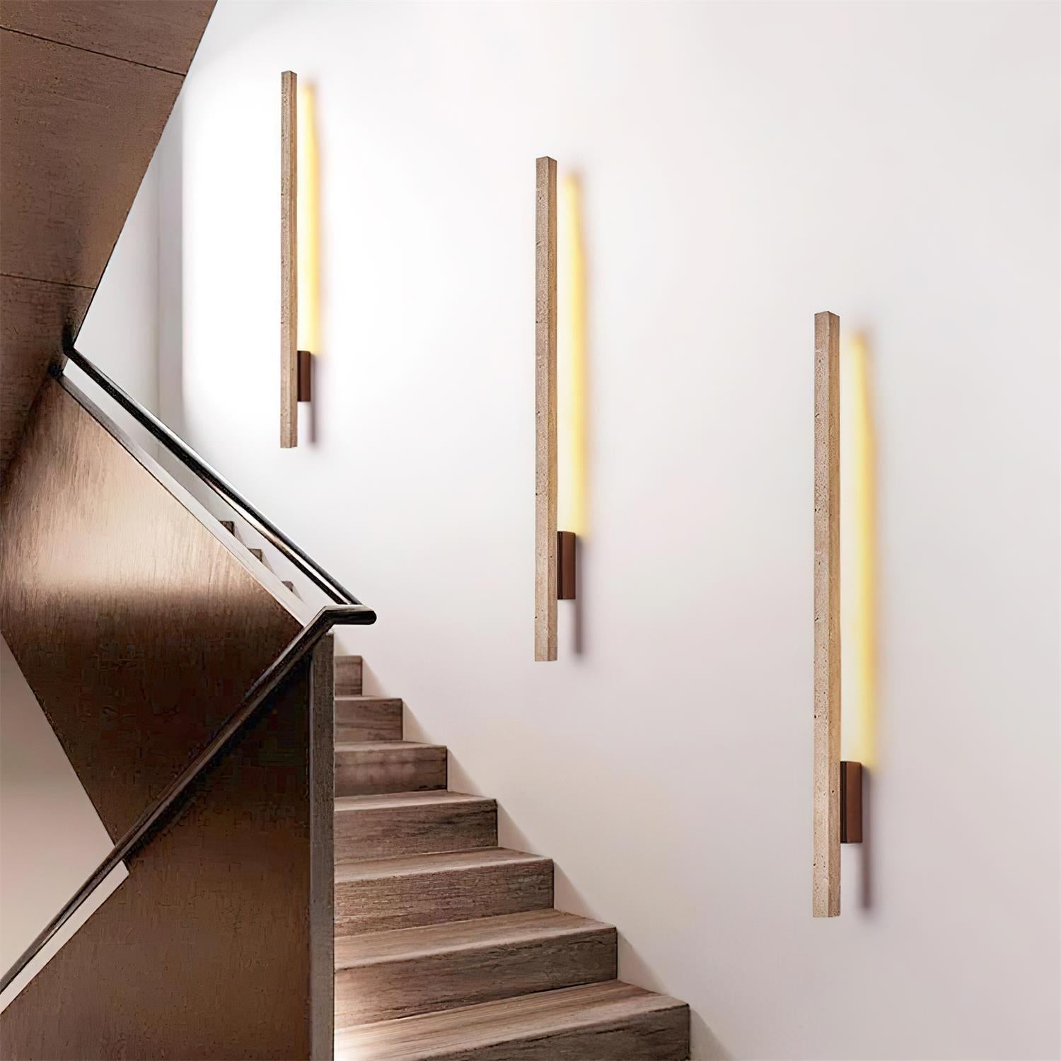 Opalyn Slim Wall Sconce in Travertine