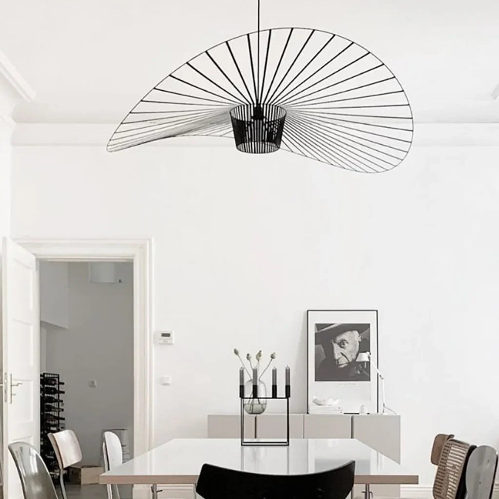 Rosland Vertigo Modern Straw Hat Pendant Light