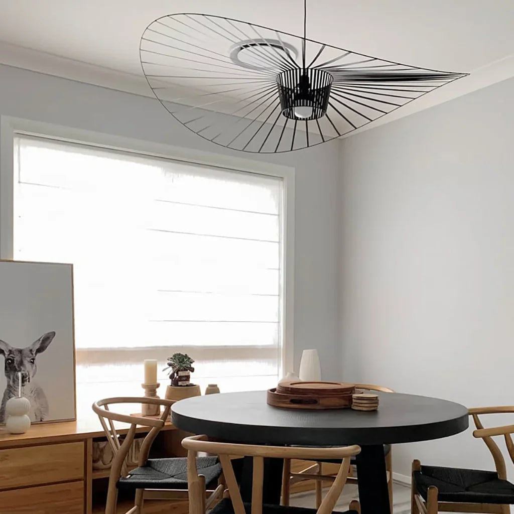 Rosland Vertigo Modern Straw Hat Pendant Light
