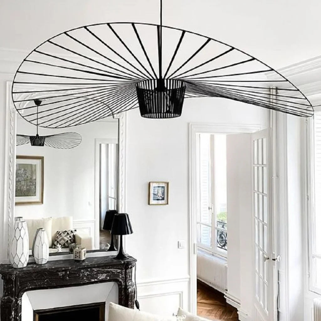 Rosland Vertigo Modern Straw Hat Pendant Light