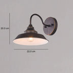 Vintage Industrial Dome Wall Sconce Lamp 1-Light