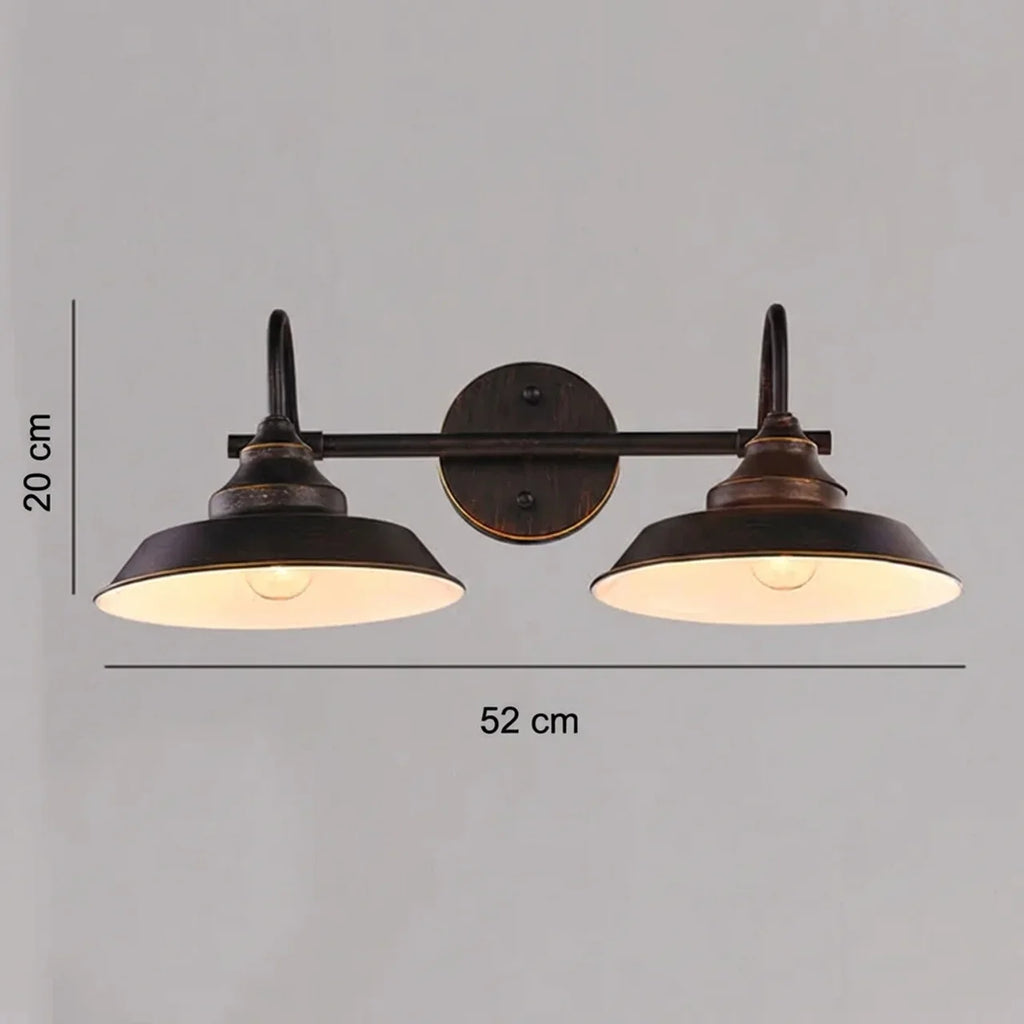 Vintage Industrial Dome Wall Sconce Lamp 1-Light