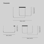 Clen Minimalist Linear Suspension Gold/Black. Living Room