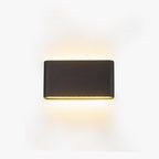 Ray Modern Waterproof LED Wall Light Rectangular Indoor/Outdoor White/Black Metal