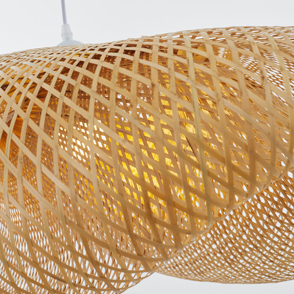 Rinwa Cloud Suspension. Bamboo. Wood. Living Room