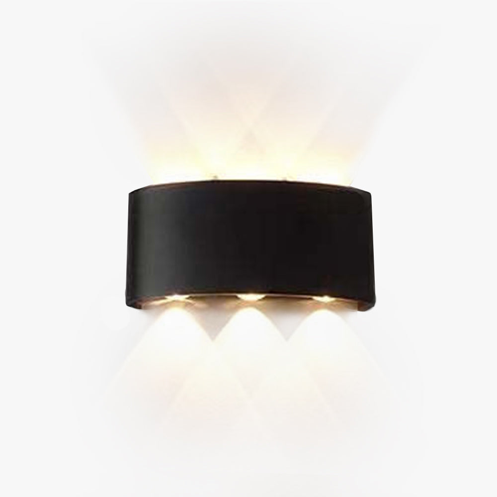 Tronix Modern Rectangular Wall Sconce Black/White. Corridor