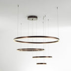 Arisha Pendant Light Tir-Circle Ring Modern Black/Gold/Coffee Metal Bedroom