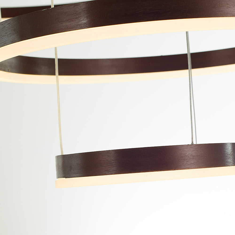 Arisha Pendant Light Tir-Circle Ring Modern Black/Gold/Coffee Metal Bedroom