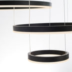Remi Modern Metal Black/Gold/Coffee Suspension Ring