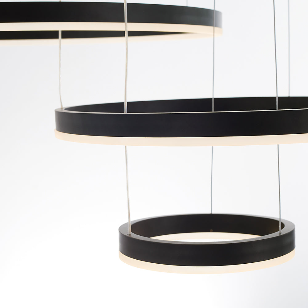 Remi Modern Metal Black/Gold/Coffee Suspension Ring