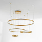 Arisha Pendant Light Tir-Circle Ring Modern Black/Gold/Coffee Metal Bedroom