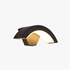 Elvon Nordic Arc Waterproof LED Outdoor Wall Lamp, Black
