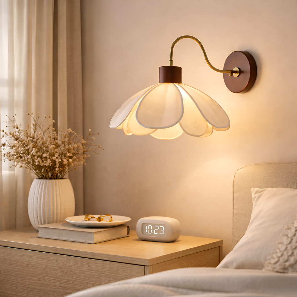 Jacob - Japanese Wabi Sabi Fabric Wall Lamp