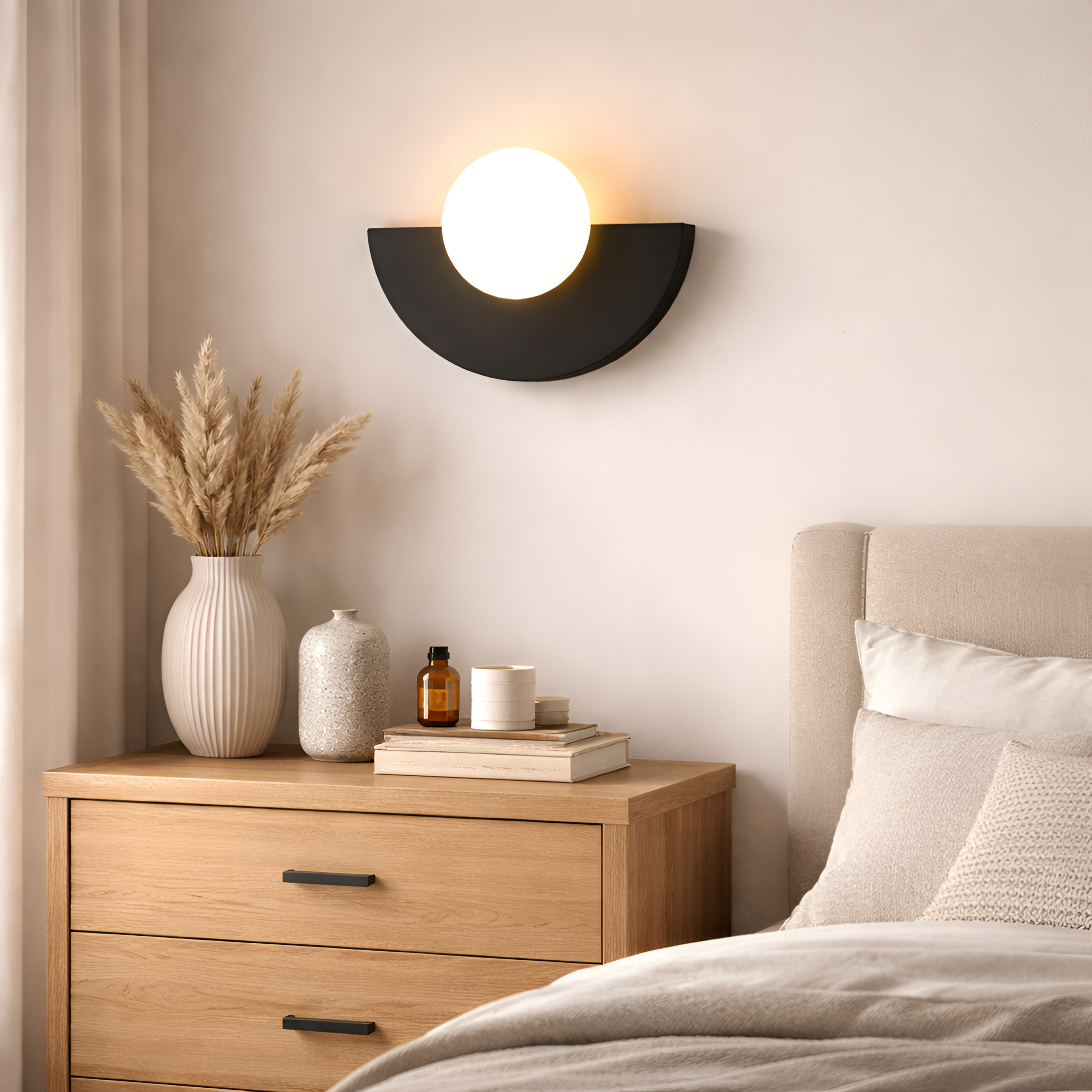 Luca - Nordic Semi Circle LED Wall Lamp