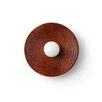 Damarion - Japanese Retro Round Wooden Wall Lamp Nordic
