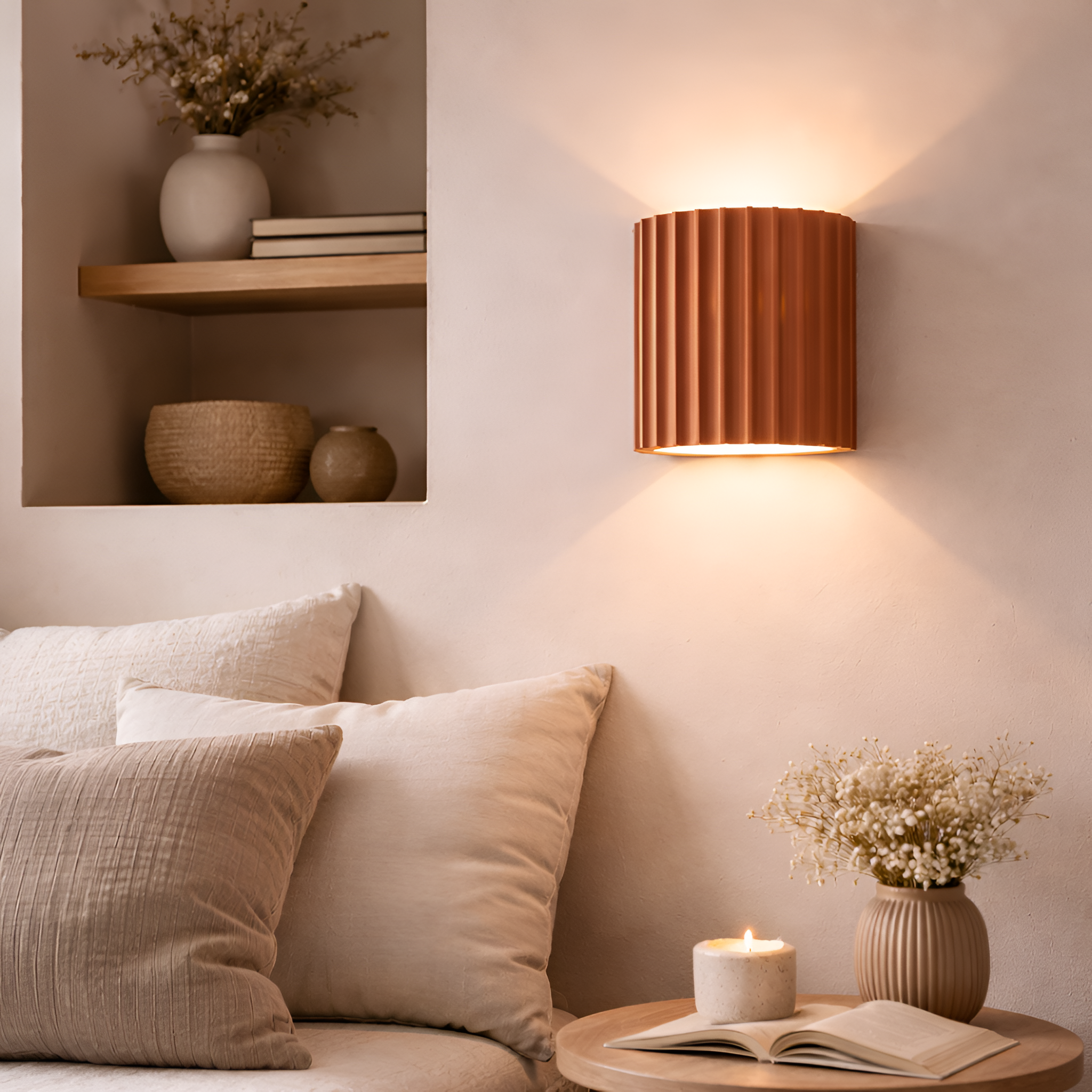 Kael - Resin Striped Wall Lamp