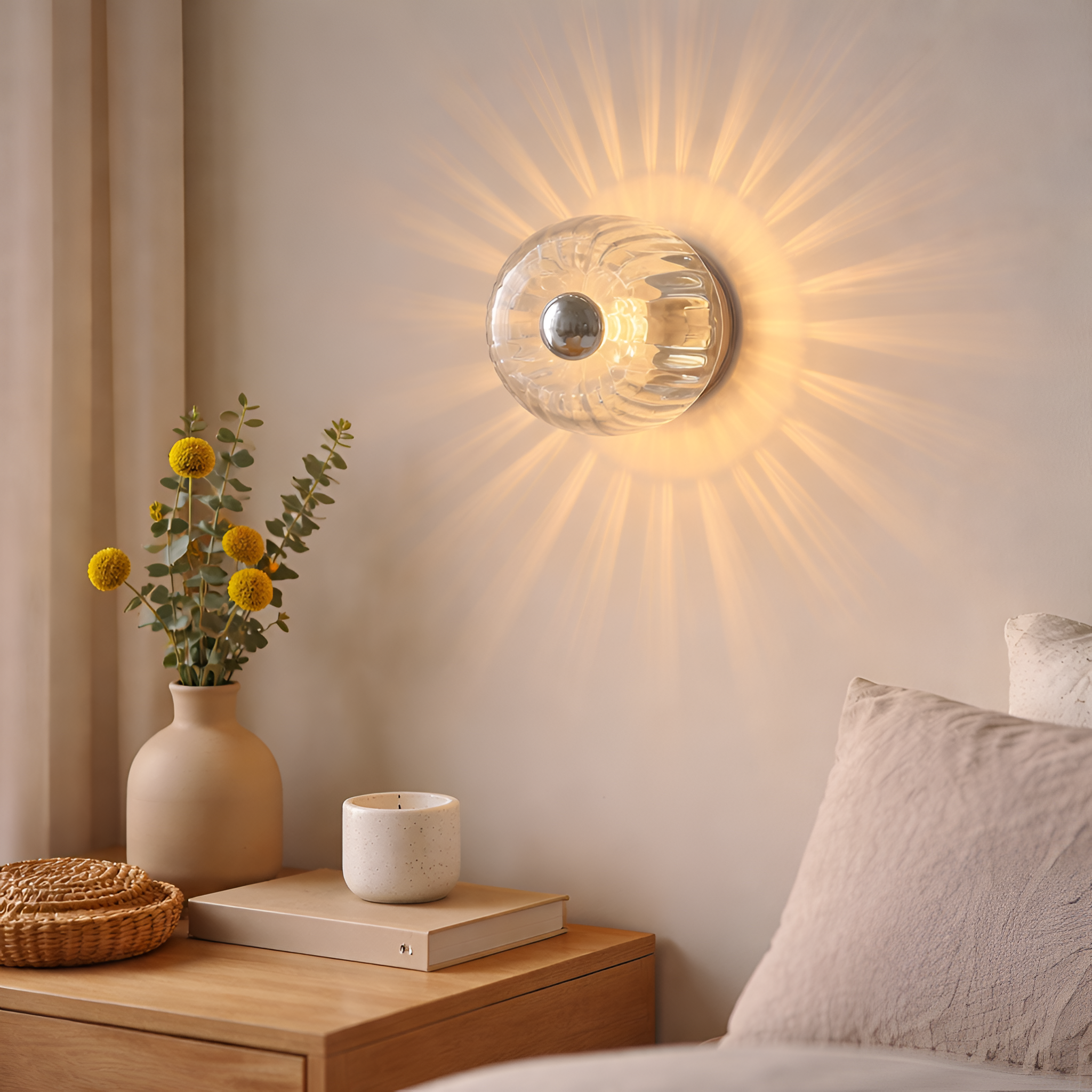 Clara - Nordic Glass LED Wall Lamp for Modern Home Lighting