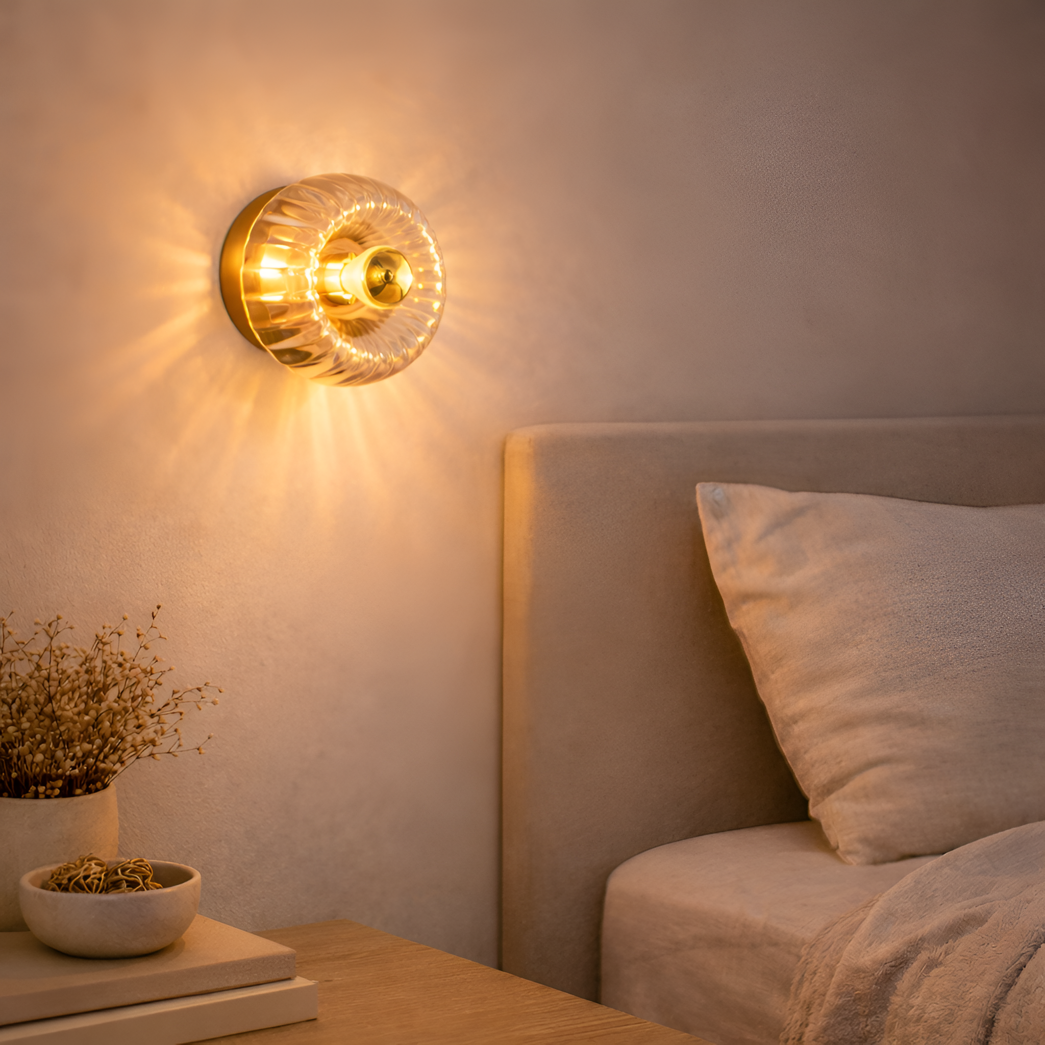 Clara - Nordic Glass LED Wall Lamp for Modern Home Lighting