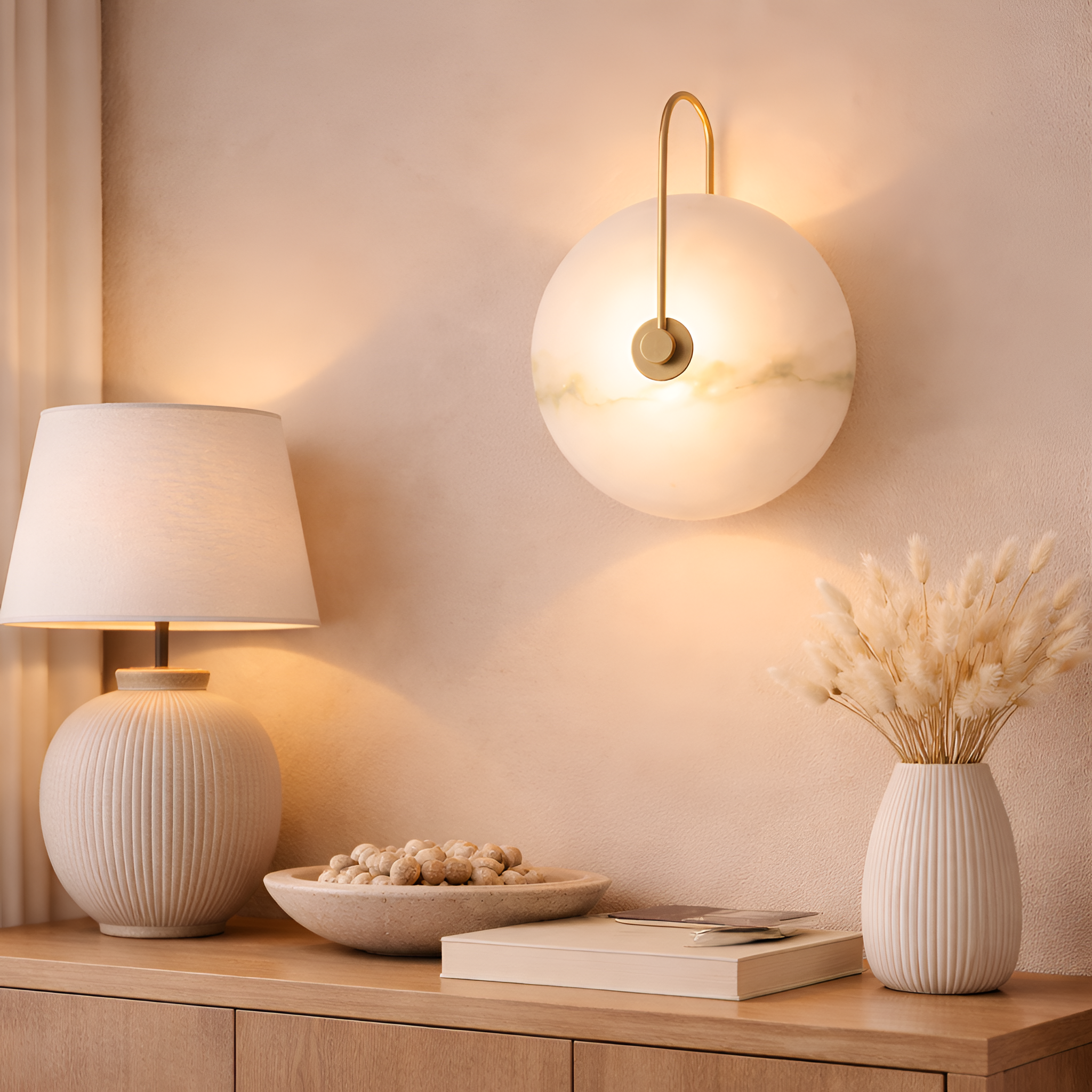 Mira - Modern LED Marble Wall Lamp