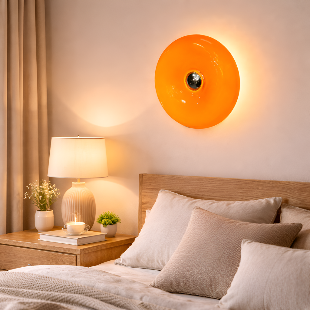 Elena - Nordic LED Glass Wall Lamp Donut Design