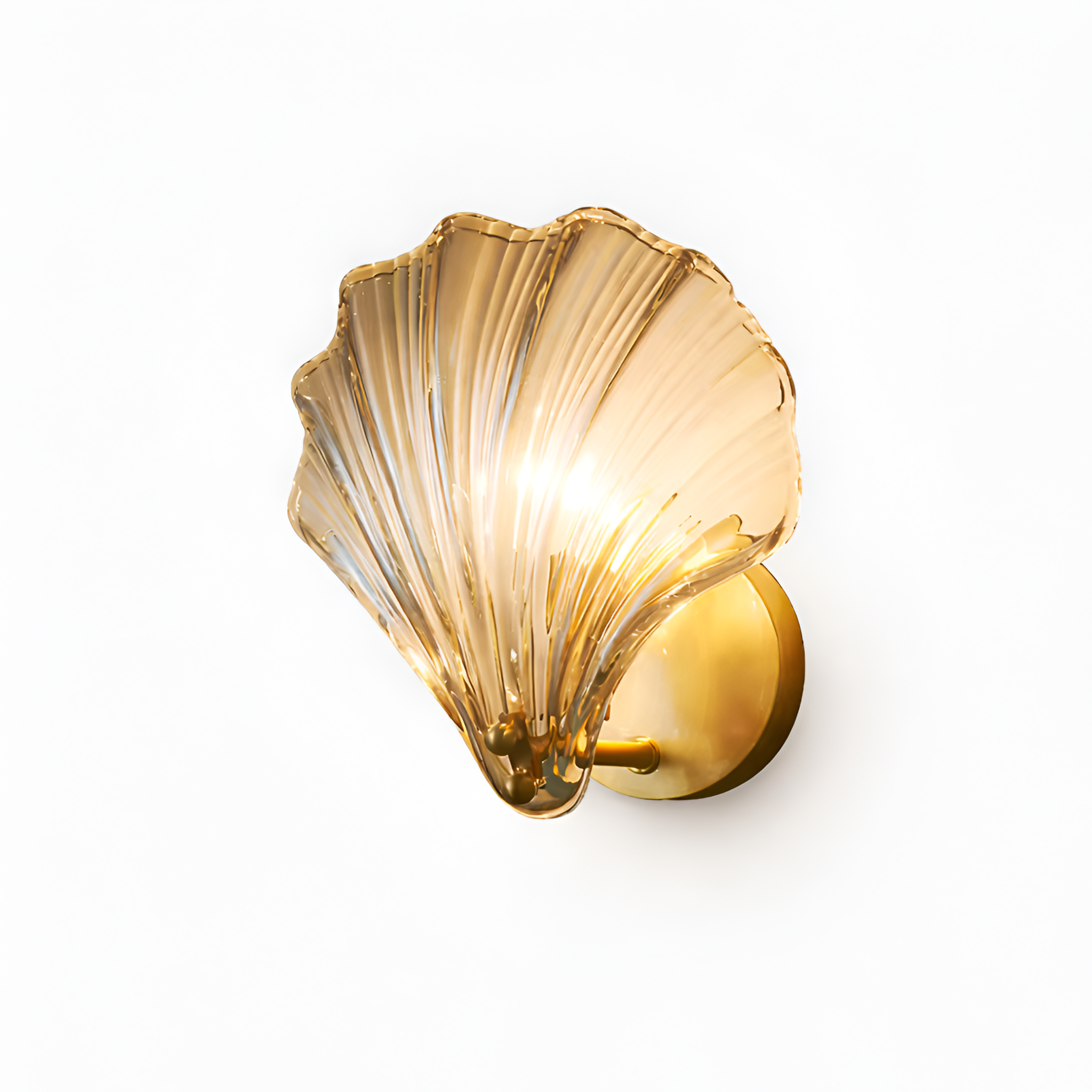 Onyx - Modern Luxury Brass Wall Lamp Nordic Shell Glass Sconce