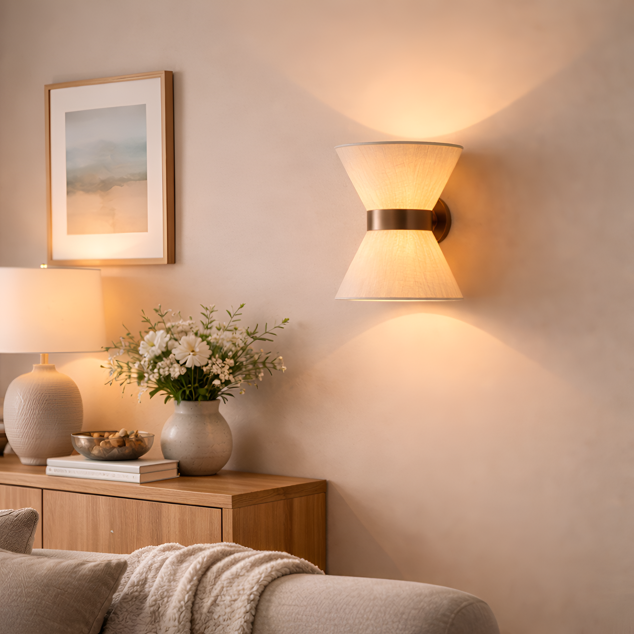 Thalor - Wabi Sabi Fabric Wall Lamp