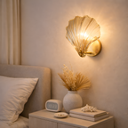 Onyx - Modern Luxury Brass Wall Lamp Nordic Shell Glass Sconce