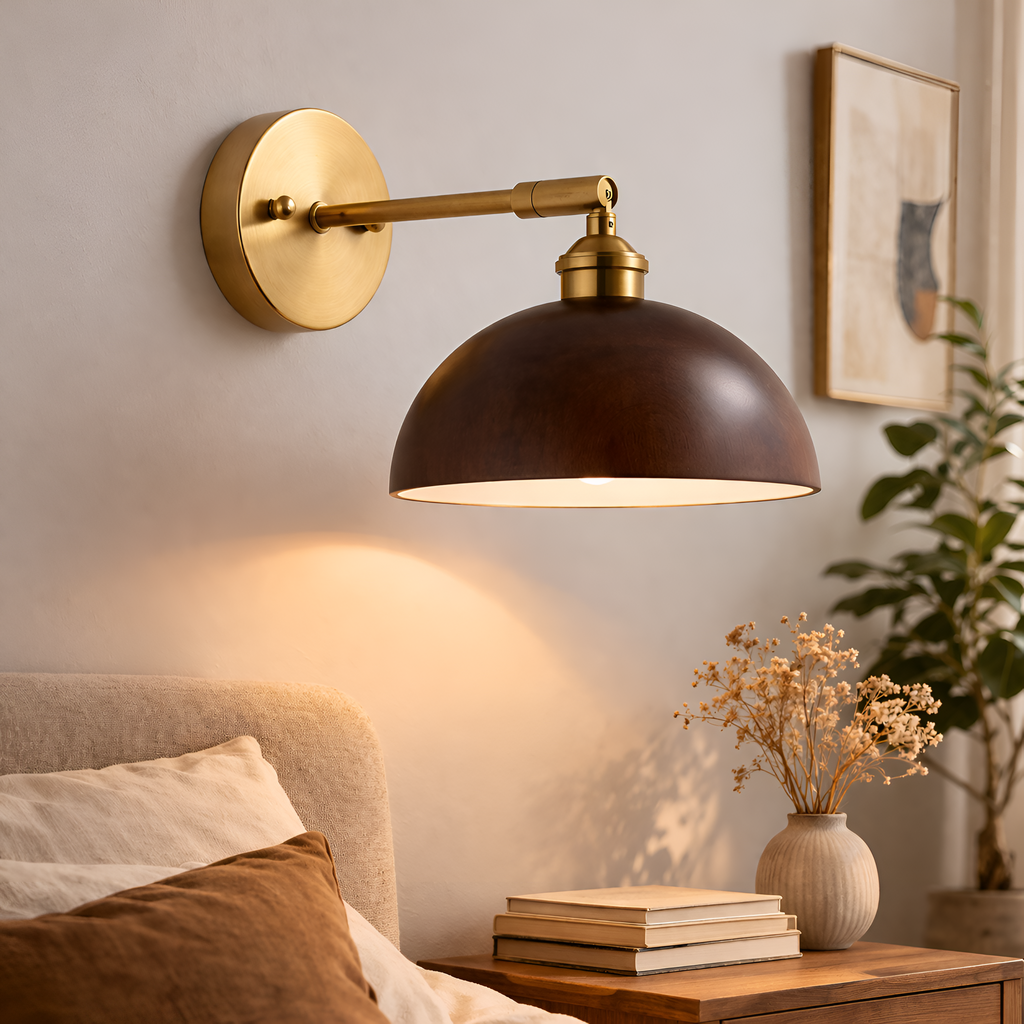 Harry - Modern Walnut Wooden LED Wall Light Fixture Adjustable Up Down