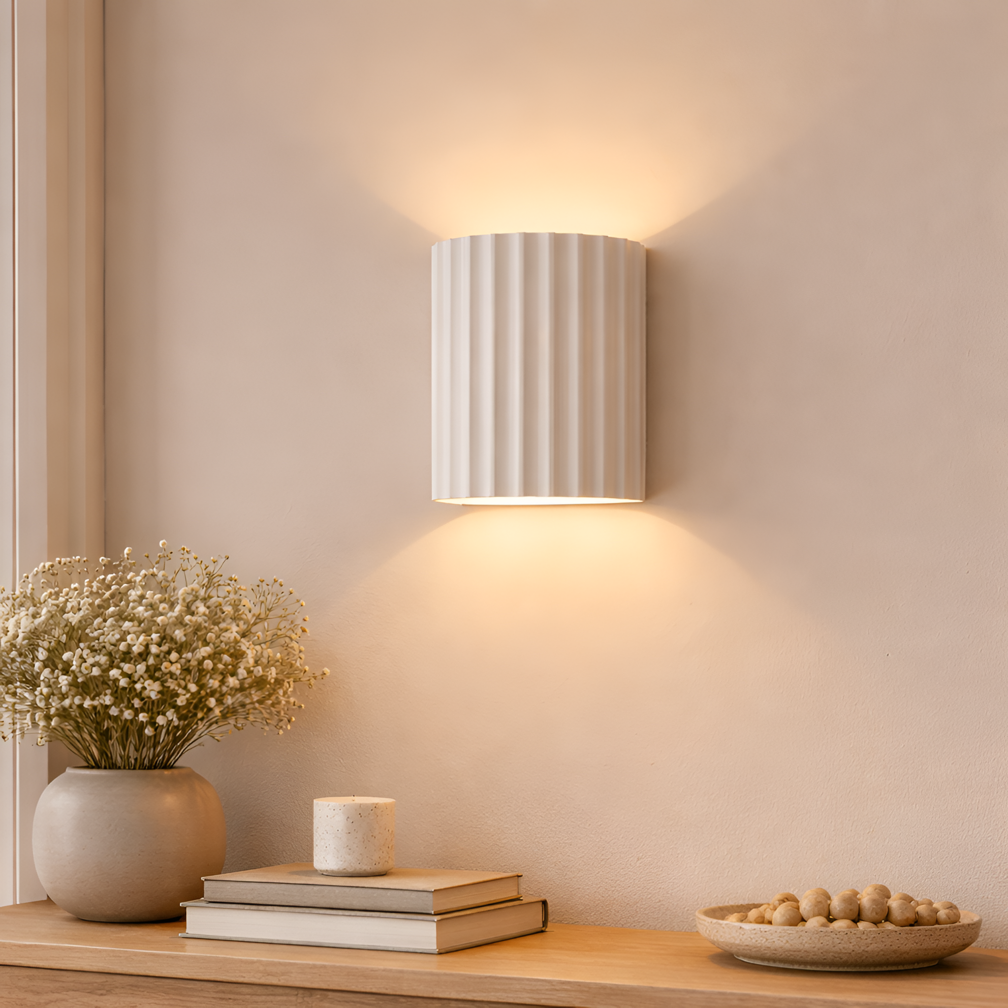 Kael - Resin Striped Wall Lamp