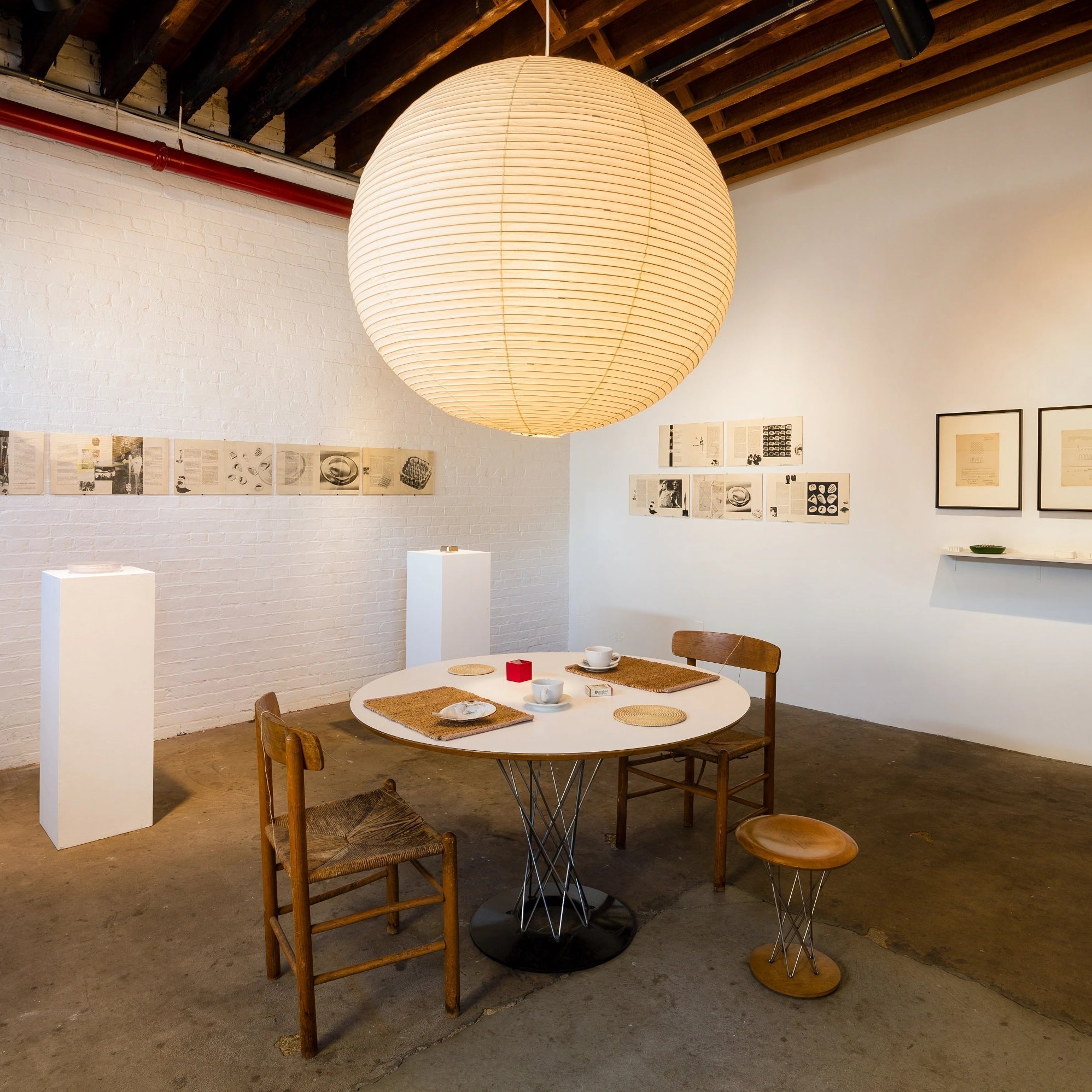 Washi Paper Suspension Lamp for Living Room